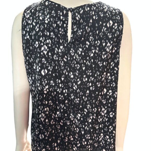 APT. 9 Abstract Black and White Print Polyester Tank Top Blouse Size S - Picture 3 of 11